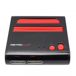 NES SNES Retro-Bit Retro Duo Twin Video Game System, Red/Black v3.0 NEW