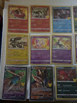 Pokemon 25th anniversary celebrations card lot