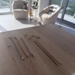 Cubic Zirconia Bracelet Coffee Been Shape 