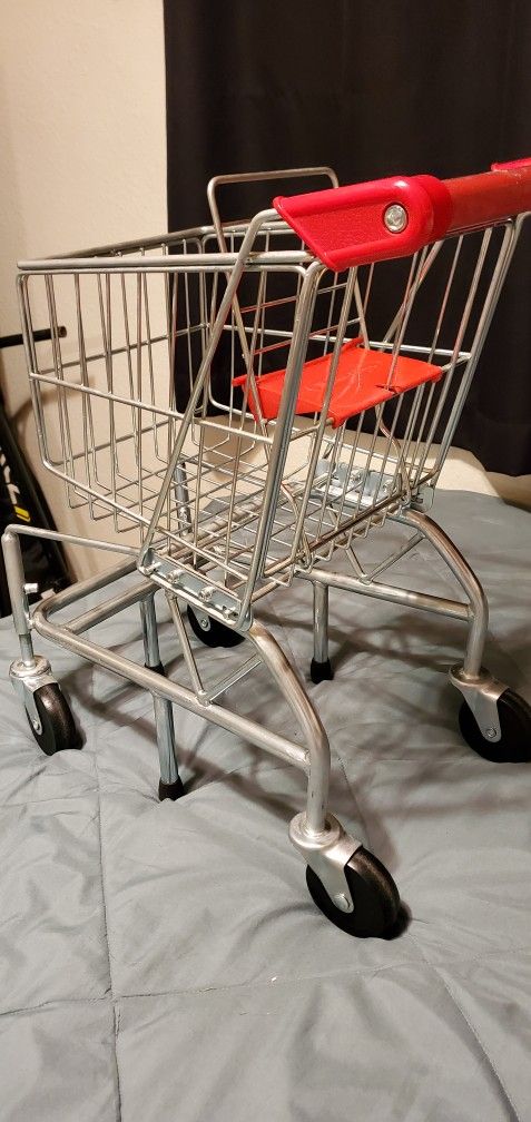 Kids Metal Shopping Cart