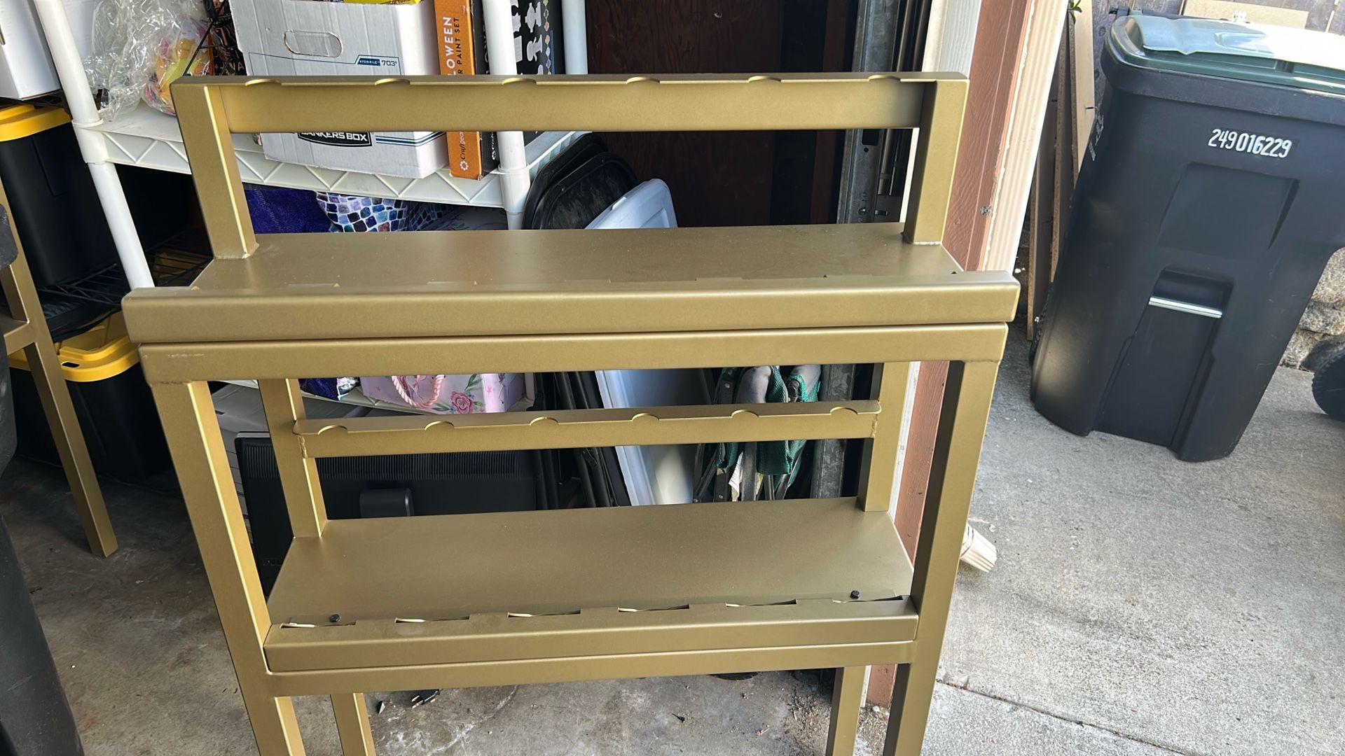 Metallic Wine Racks. Set Of 3