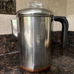 Vintage Revere Ware 6 Piece Percolator 