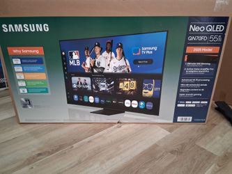 55" screen Neo Qled smart 4k ultra HDTV by Samsung. 55QN70FDFXZA. Brand new sealed.