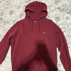 mens red nike hoodie