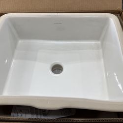 KOHLER — Verticyl  17.1 in. × 13.38 in. Undermount Bathroom Sink in White Vitreous China