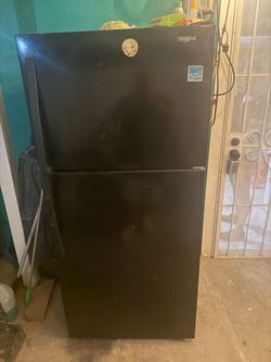 Black refrigerator