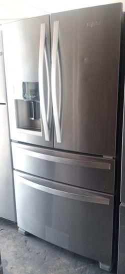 Whirlpool 4 Door Stainless Steel Refrigerator Fridge
