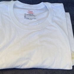 Hanes White T-Shirt 2XL