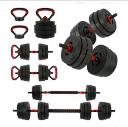 60 Lb 4-in-1 adjustable weight set