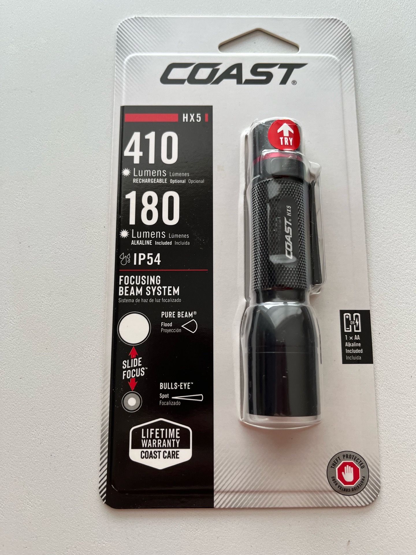 New COAST flash light HX5