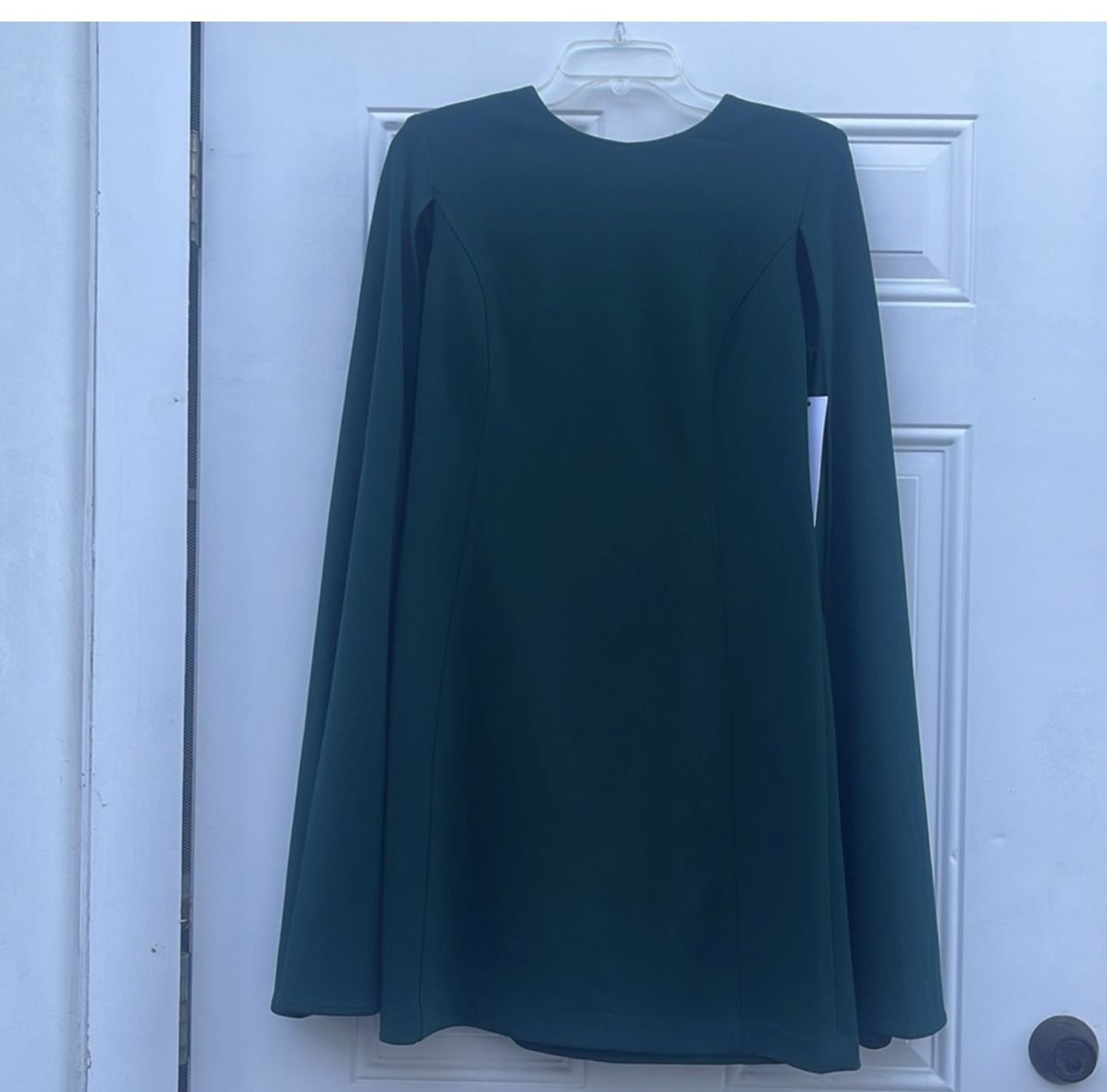 Cape Green Dress