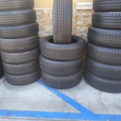 245/55R19 TOYO A SET OF FOUR USED TIRES, INCLUDES MOUNTING AND BALANCING 
