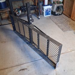 Haul Master 750 lb. Capacity Heavy Duty Hitch Mount Folding Cargo Carrier