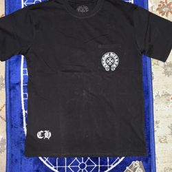 Chrome Hearts black cotton t-shirt with white embroidery #luxury #embroidery Comes with dust bag