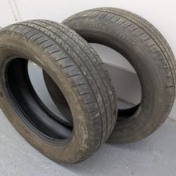 2 Tires 235/60/18 Bridgestone All Season