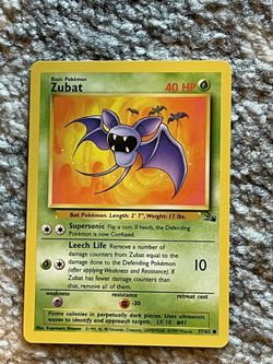 Zubat Pokémon Pokemon Card