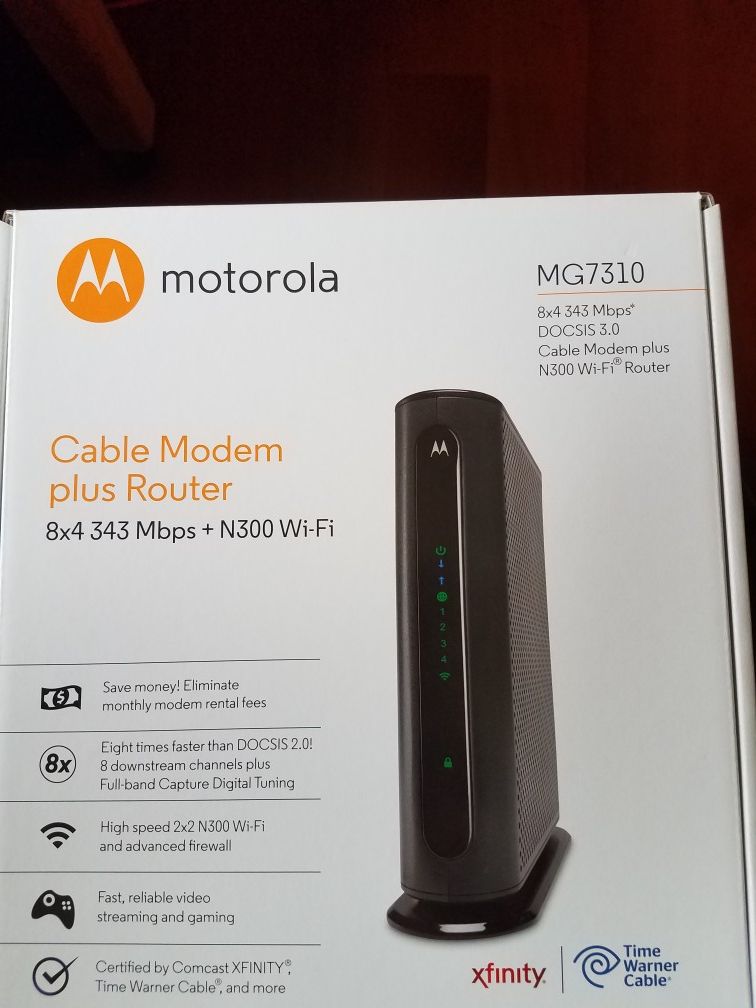 Motorola cable Modem/Router