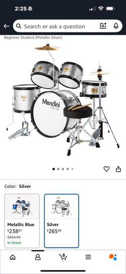 Mendini Kids Drum Set 5 Piece $160