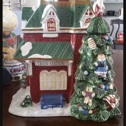 Christmas cookie jar