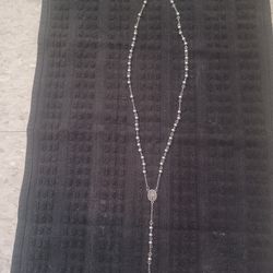 Stainless steel rosary, excellent Condition, 19 inch long,heavy, Only Pick Up