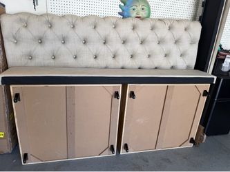 Tuff bed frame with storage drawers will take BEST OFFER NEED GONE