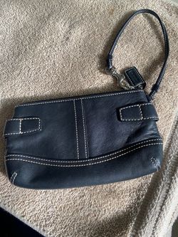 Coach leather wristlet