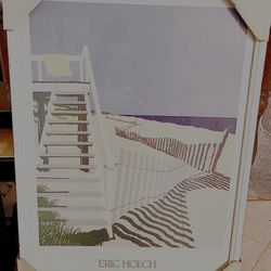 : Eric Holch "Steps Beach" Nantucket Exhibition Poster – New/Wrapped