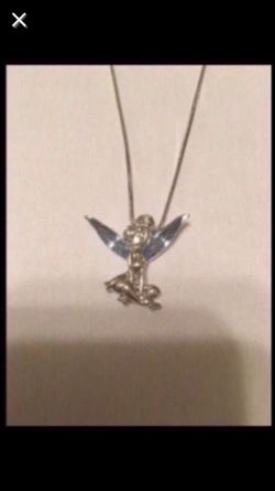 Silver Tinkerbell and chain. Brand New. Never worn.