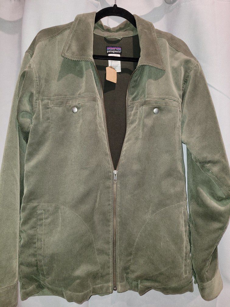 Patagonia Olive Green Corduroy Jacket, Size S