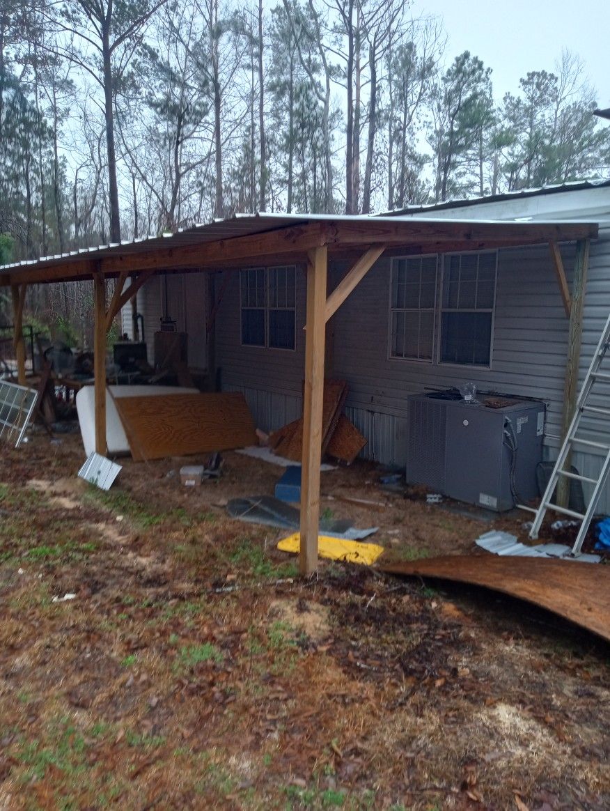Lean To, Metal Roof On Sheds, Mobile Home. I Come Replace Or Build 