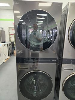 LG 27" Black Steel Natural Gas Wash Tower New