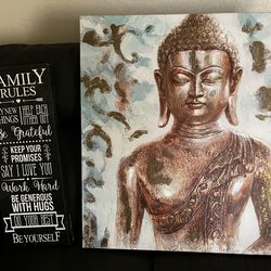 fam frame & buddah pic