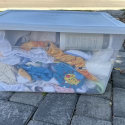 Bin Of Miscellaneous Cloth Diapers