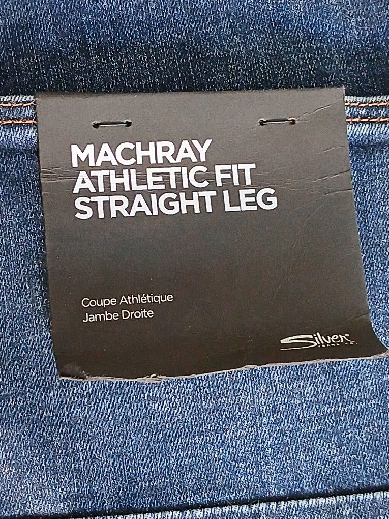 Big And Tall Men's Size 50 Silver Jeans