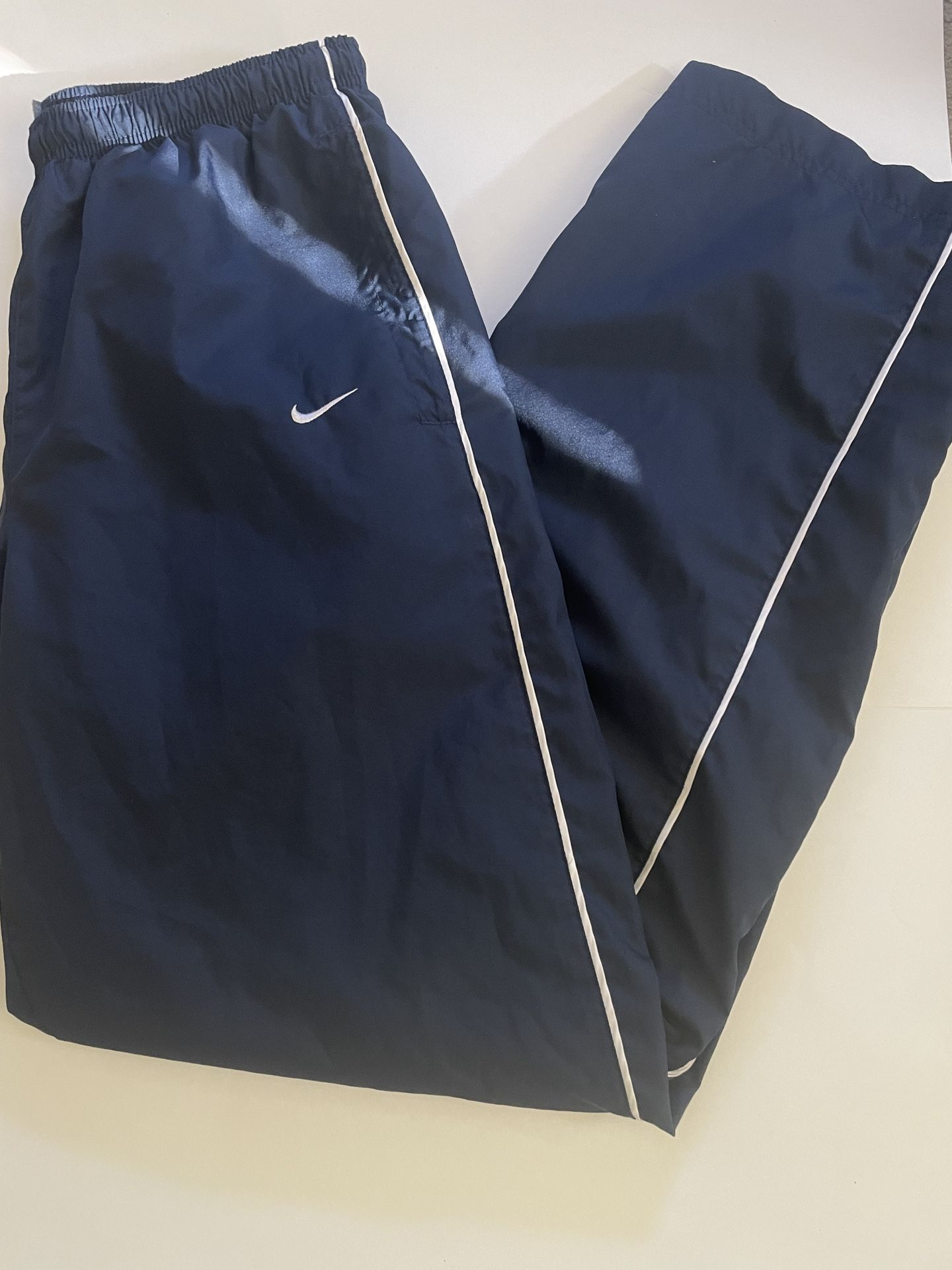 Vintage Nike Windbreaker Pants Navy Blue 