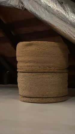 2 x Jute Ottomans