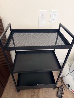IKEA black utility cart