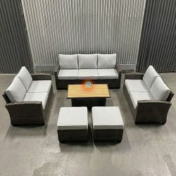 9-Seater Outdoor Sectional Patio Furniture Set