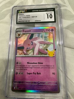 Pokemon 30th Celebrations Espeon CGC 10