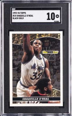 1993-94 TOPPS BLACK GOLD ##18 SHAQUILLE O'NEAL SGC 10 GEM MINT