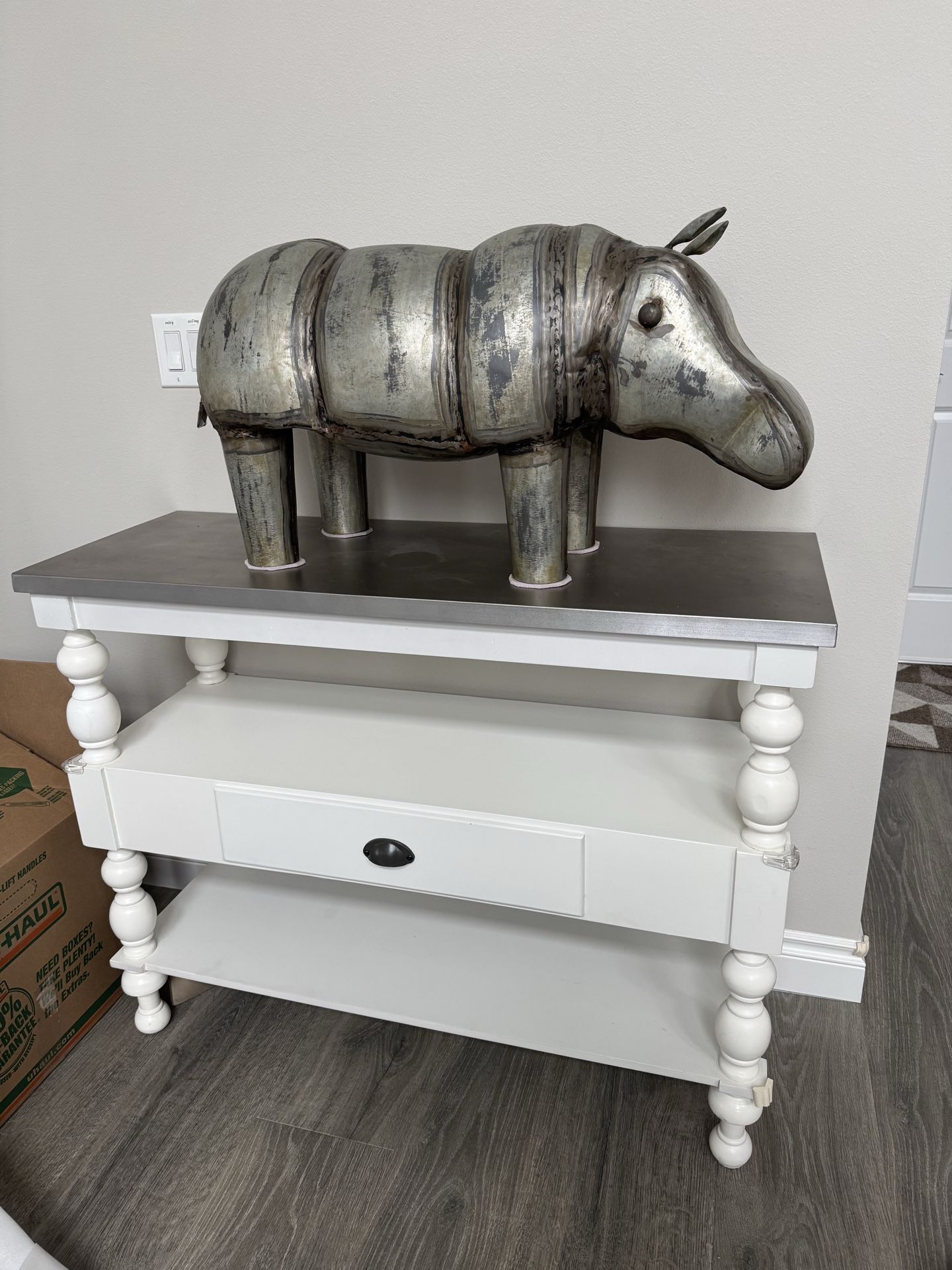Ashley Fossil Ridge Console Table - Modern Farmhouse (Minor Surface Wear)