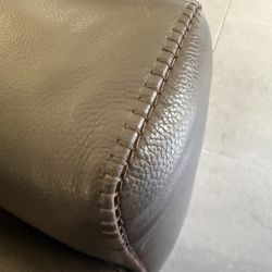 Leather Armchair With Ottoman