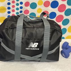 New Balance black duffle bag with tags