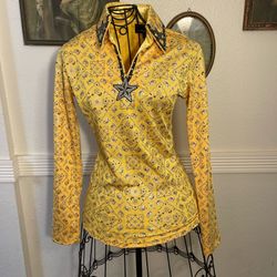 Yellow Western Blouse