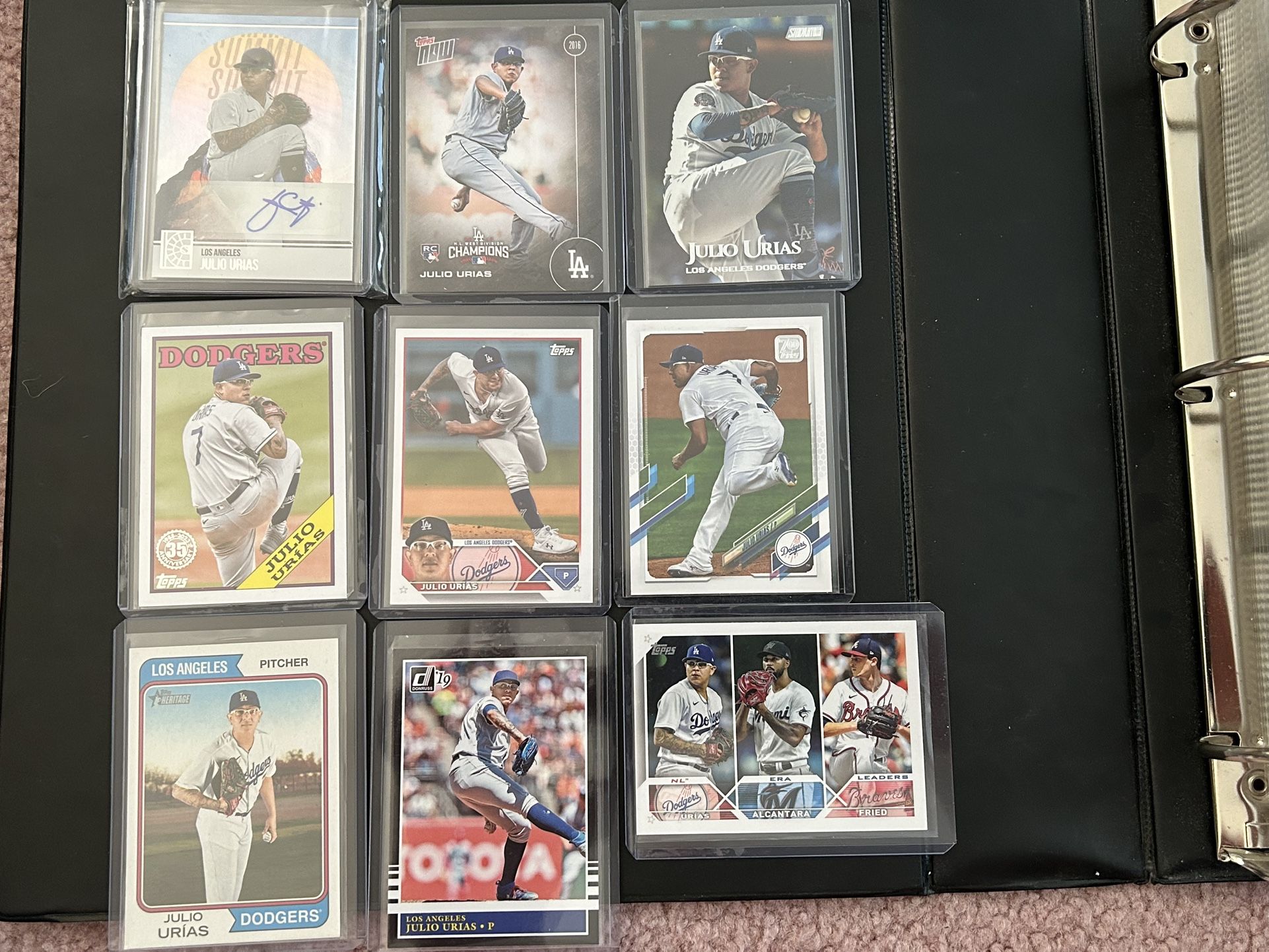 Dodgers Julio Urias (9) Card Lot