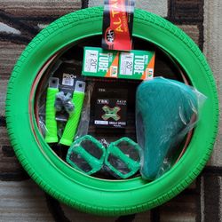 NEW Bicycle Bmx Parts Bundle 20" Green