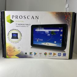 7 inch ProScan tablet case and keyboard included