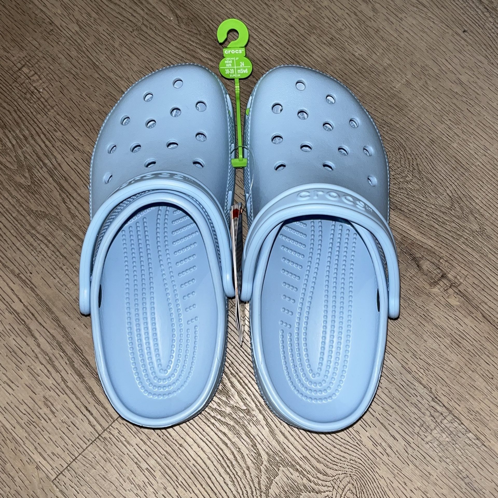 Blue Calcite Classic Crocs