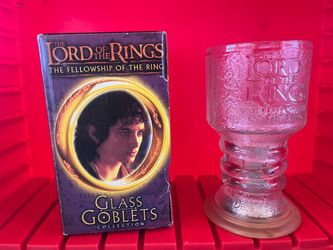 Lord of the Rings Fellowship Glass Goblet with Box