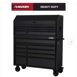 Tool Storage 52 in. W x 20 in. D Heavy Duty Rolling Tool Chest Combo in Matte Black